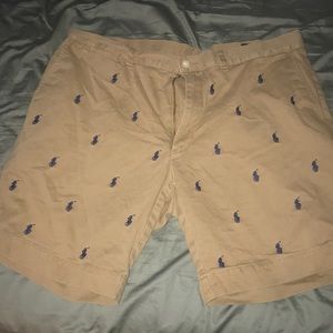 Men’s Khaki Polo Shorts